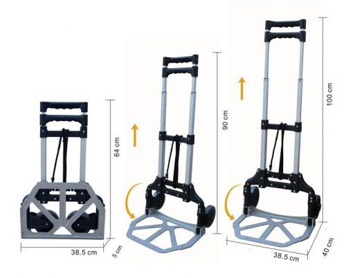 Kích thước xe đẩy hàng 2 bánh H-0036