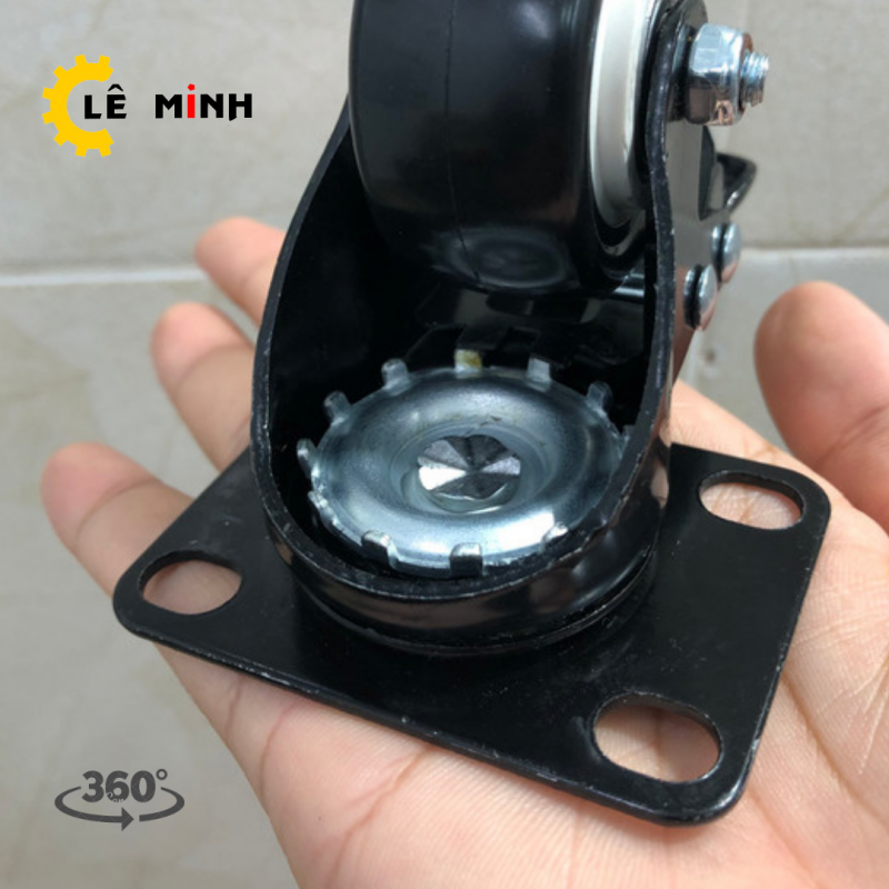 Bạc đạn êm, xoay nhẹ nhàng 360 độ