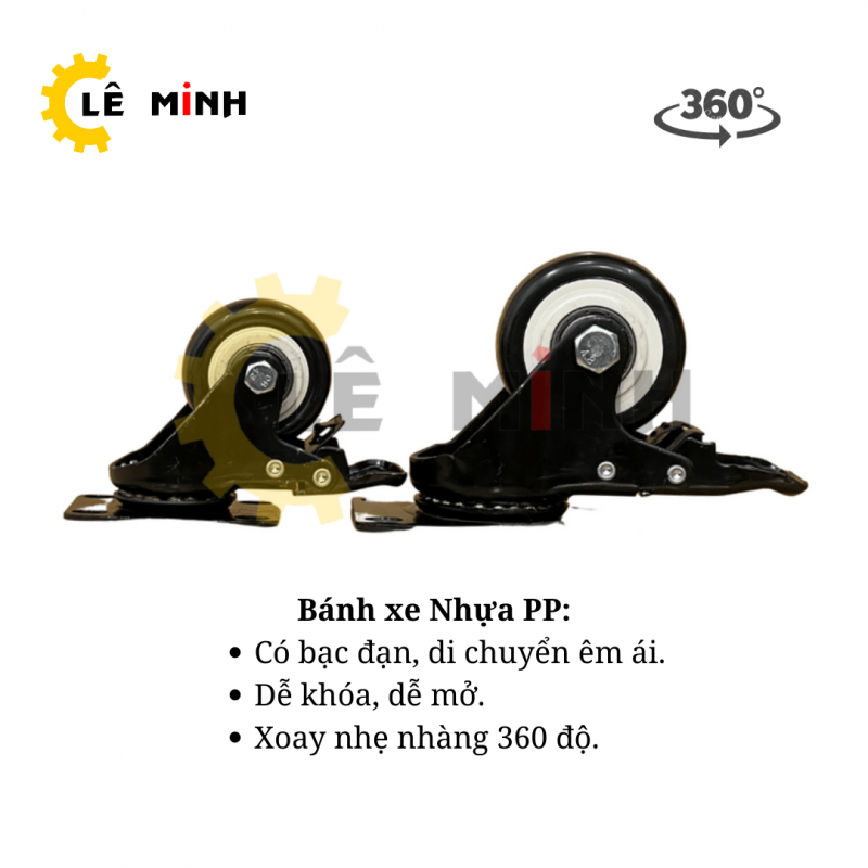 Bánh xe đẩy hàng mini Nhựa PP